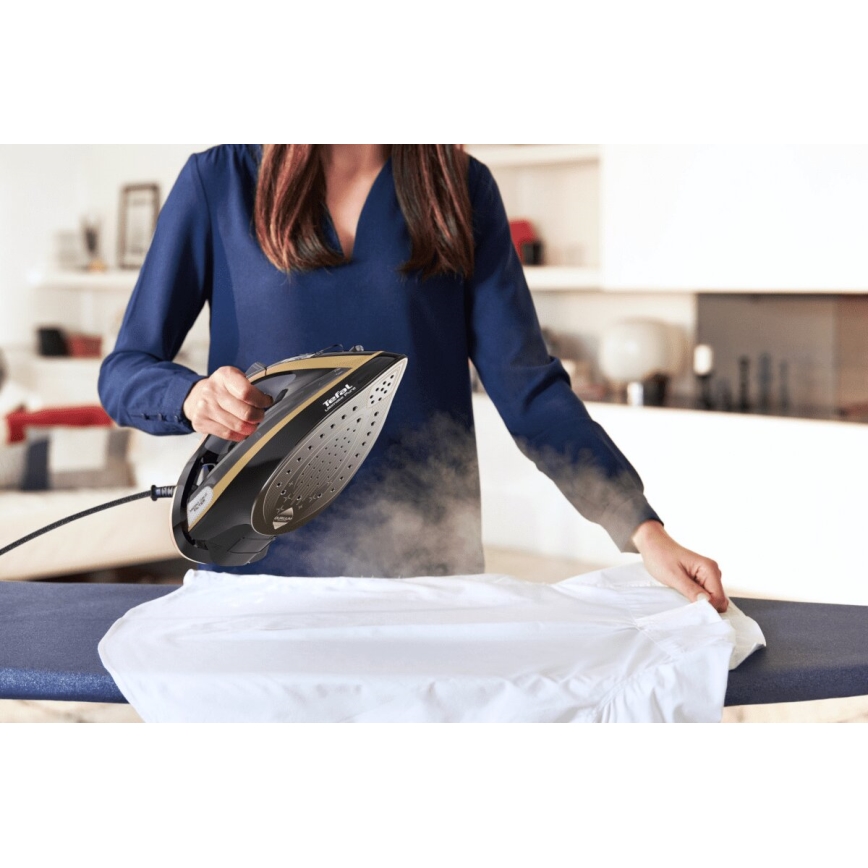 Tefal - Tvaika gludeklis ULTIMATE PURE 3000W/230V zelta/melna