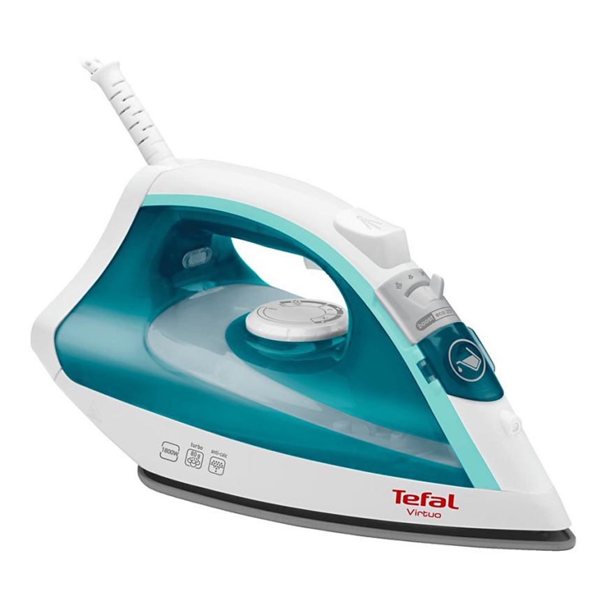 Tefal - Tvaika gludeklis VIRTUO 1800W/230V tirkīza