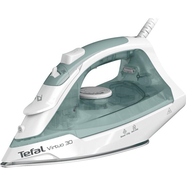 Tefal - Tvaika gludeklis VIRTUO 2000W/230V zaļa