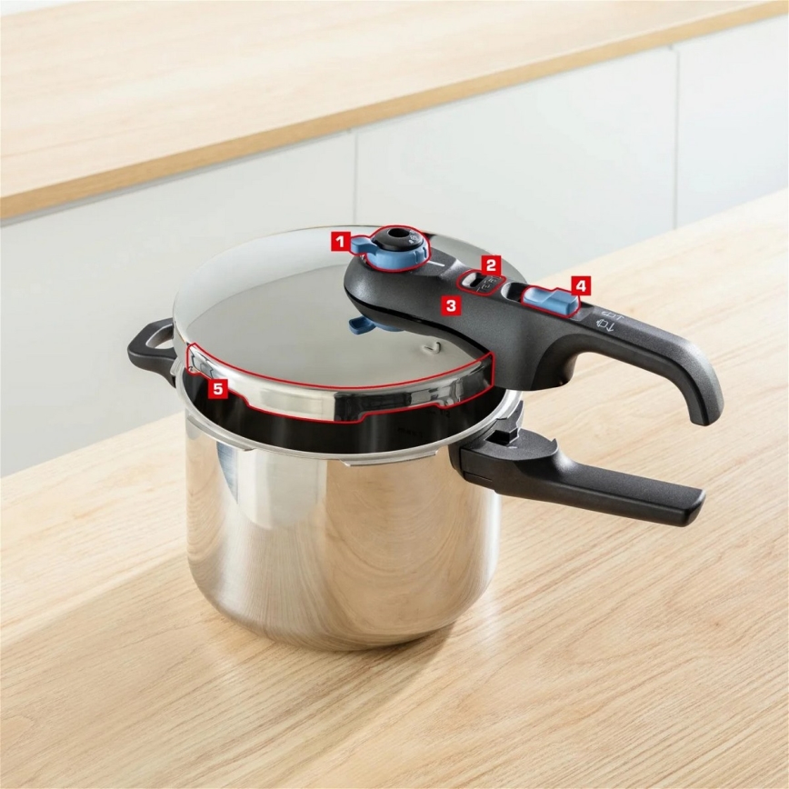Tefal - Tvaika katls 4 l SECURE TRENDY nerūsējošs tērauds