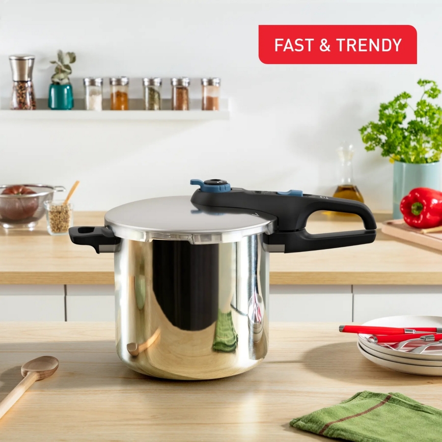 Tefal - Tvaika katls 8 l SECURE TRENDY nerūsējošs tērauds