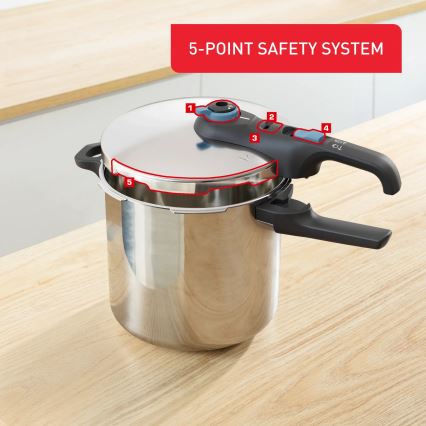 Tefal - Tvaika katls 8 l SECURE TRENDY nerūsējošs tērauds