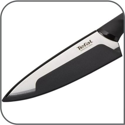Tefal - Universāls nerūsējoša tērauda nazis COMFORT 12 cm spīdīgi hromēts/melna