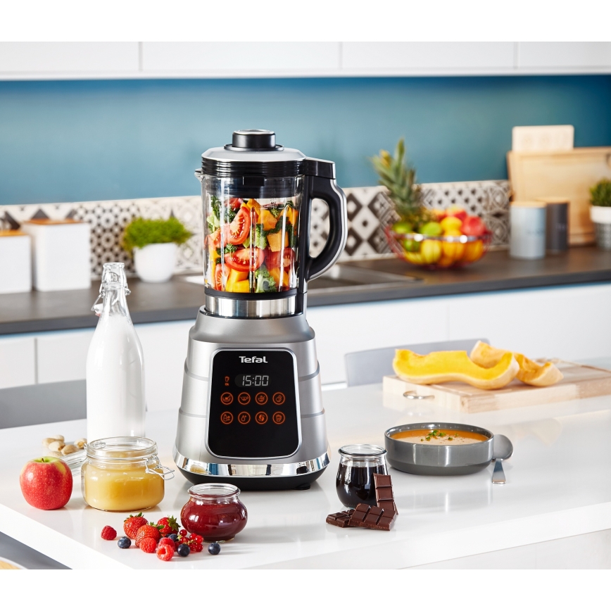 Tefal - Virtuves galda blenderis HIGH SPEED ULTRABLEND BOOST 1300W/230V pelēks