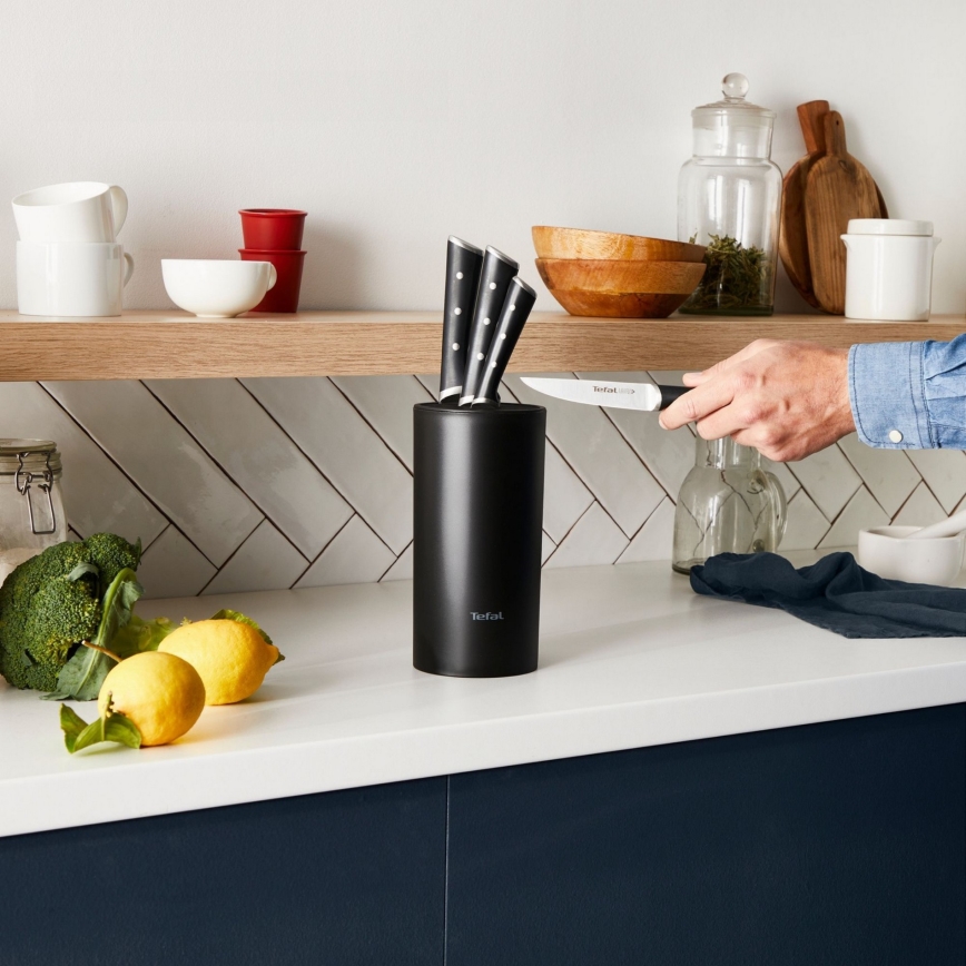 Tefal - Virtuves nažu komplekts ICE FORCE ar turētāju, 4 gab.