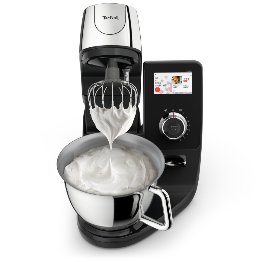 Tefal - Virtuves robots ar iebūvētu svaru I-COACH TOUCH 1200W/230V no nerūsējošā tērauda