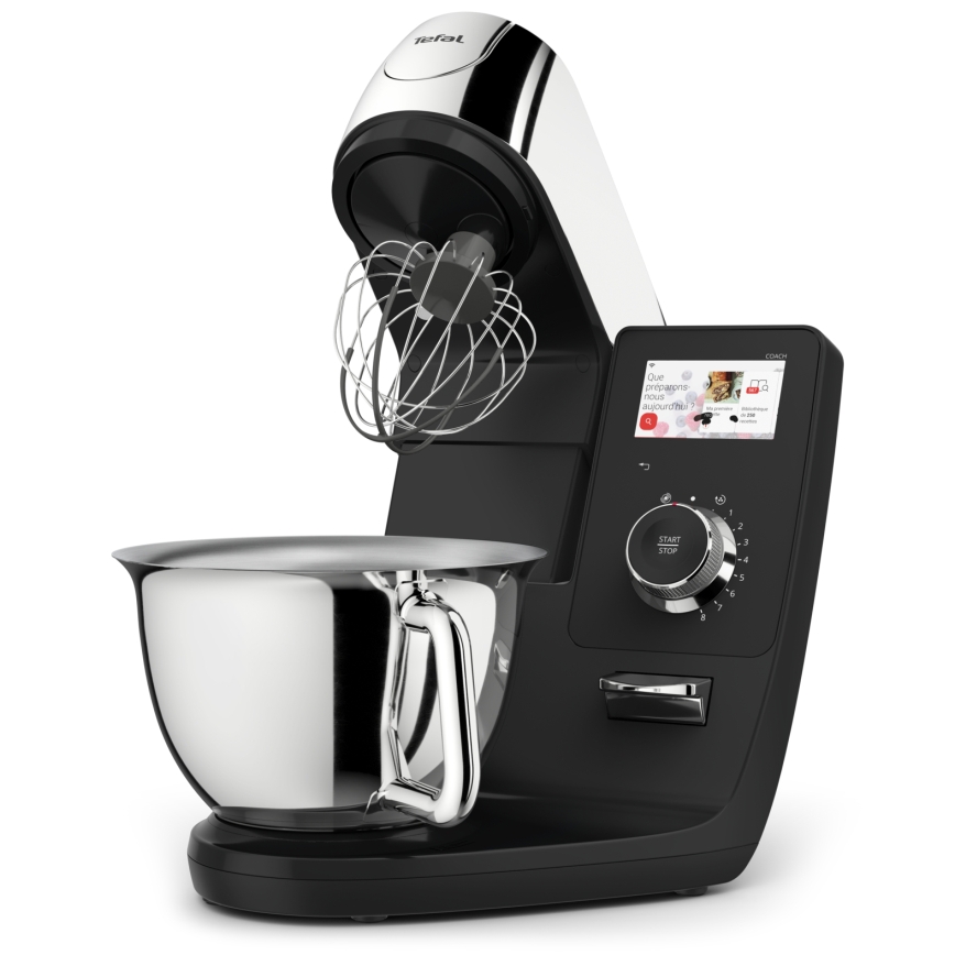 Tefal - Virtuves robots ar iebūvētu svaru I-COACH TOUCH 1200W/230V no nerūsējošā tērauda