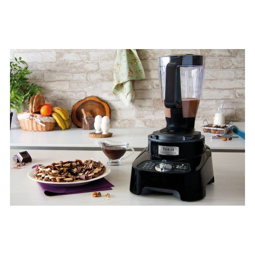 Tefal - Virtuves robots DOUBLE FORCE 1000W/230V melns