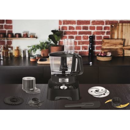 Tefal - Virtuves robots DOUBLE FORCE 1000W/230V melns