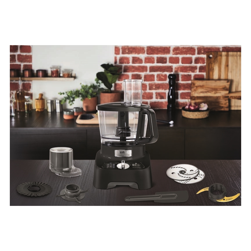 Tefal - Virtuves robots DOUBLE FORCE 1000W/230V melns