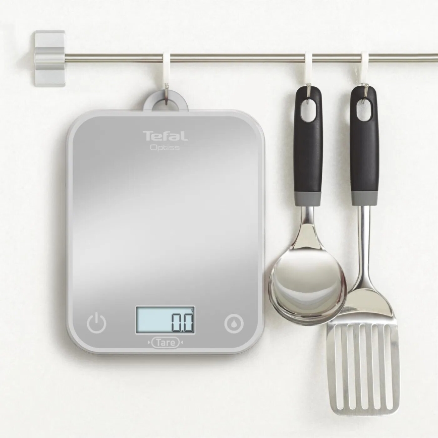 Tefal - Virtuves svari OPTISS 2xAAA pelēka