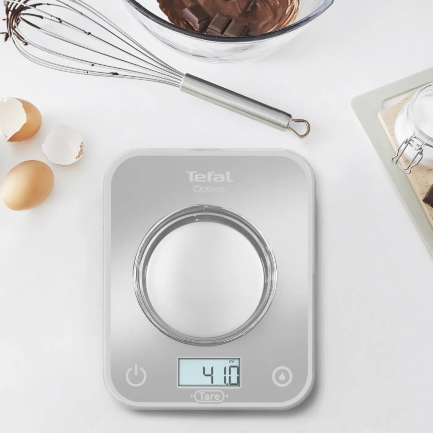 Tefal - Virtuves svari OPTISS 2xAAA pelēka