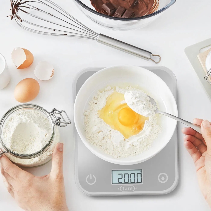 Tefal - Virtuves svari OPTISS 2xAAA pelēka
