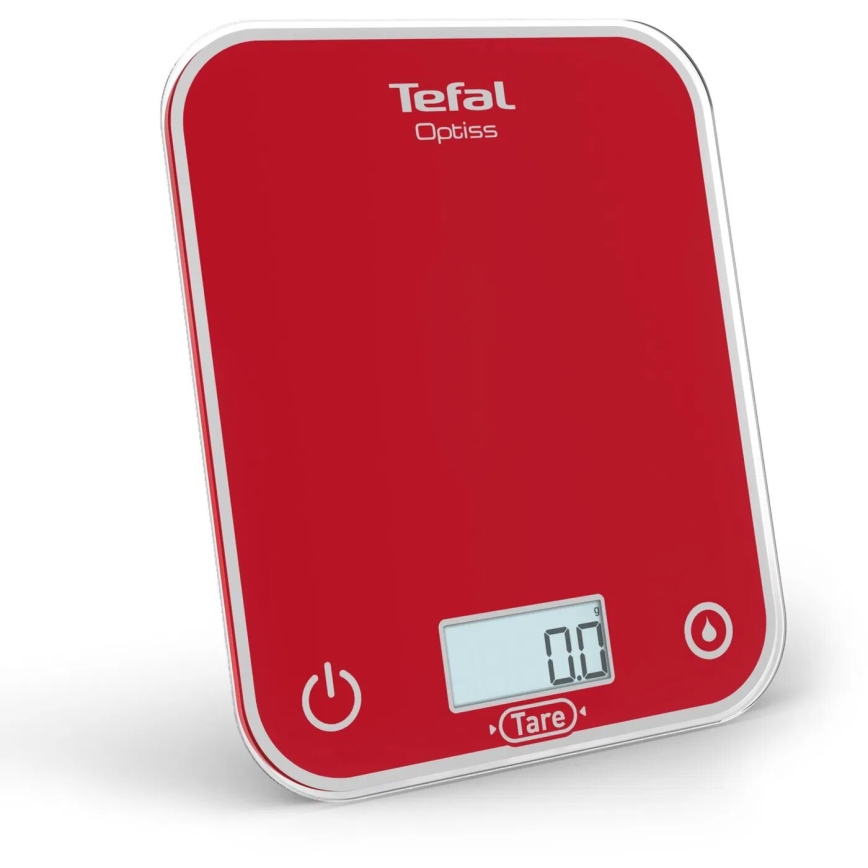 Tefal - Virtuves svari OPTISS 2xAAA sarkana