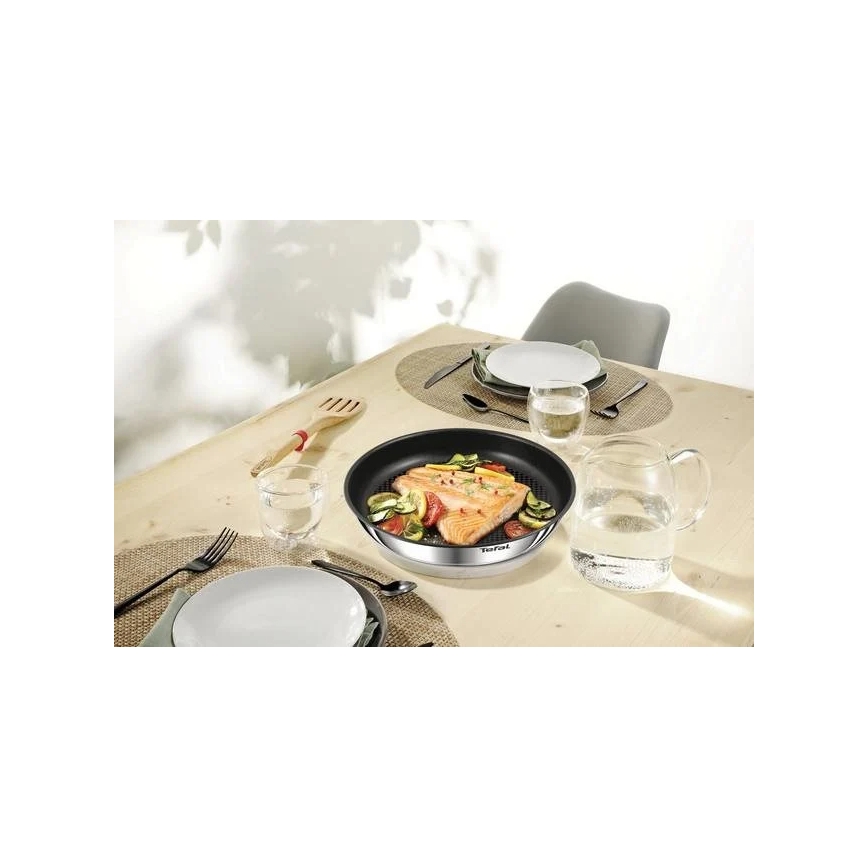 Tefal - Virtuves trauku komplekts 10 gab. INGENIO EMOTION nerūsējošs tērauds