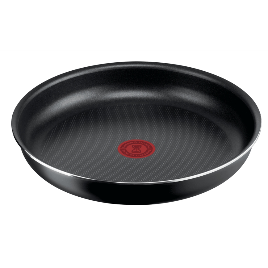 Tefal - Virtuves trauku komplekts 13 gab. INGENIO EASY COOK & CLEAN BLACK