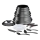 Tefal - Virtuves trauku komplekts 20 gab. INGENIO DAILY CHEF ON melna