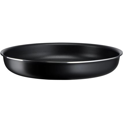 Tefal - Virtuves trauku komplekts 3 gab. INGENIO EASY COOK & CLEAN BLACK