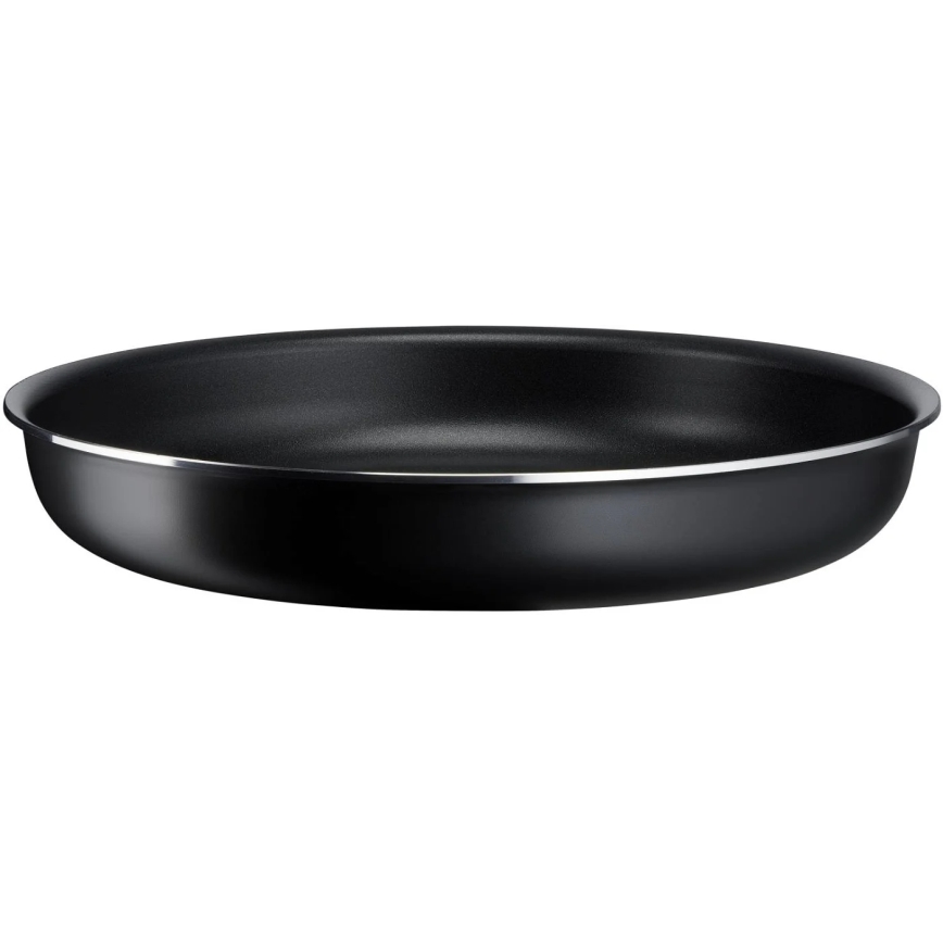 Tefal - Virtuves trauku komplekts 3 gab. INGENIO EASY COOK & CLEAN BLACK