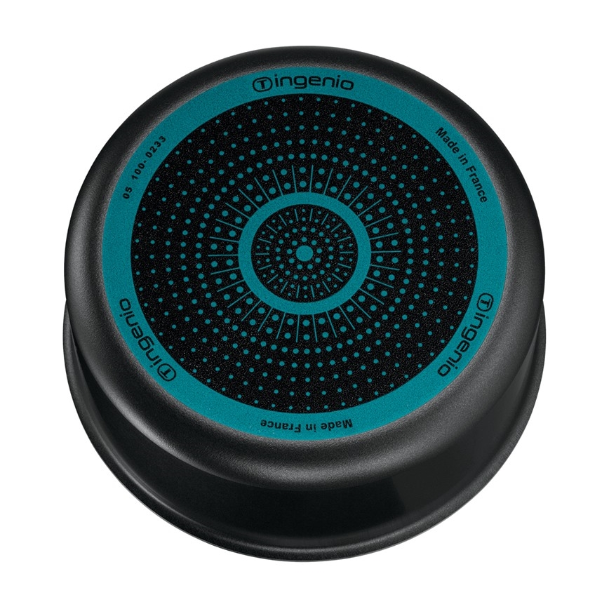Tefal - Virtuves trauku komplekts 5 gab. INGENIO EASY COOK & CLEAN BLACK
