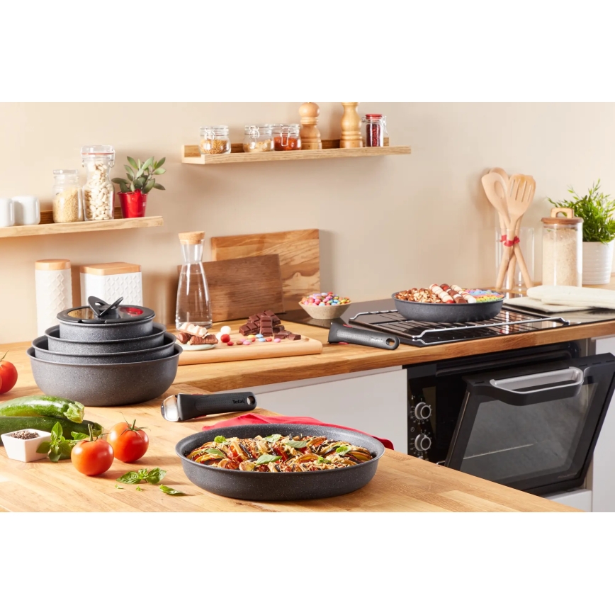 Tefal - Virtuves trauku komplekts 5 gab. INGENIO NATURAL FORCE
