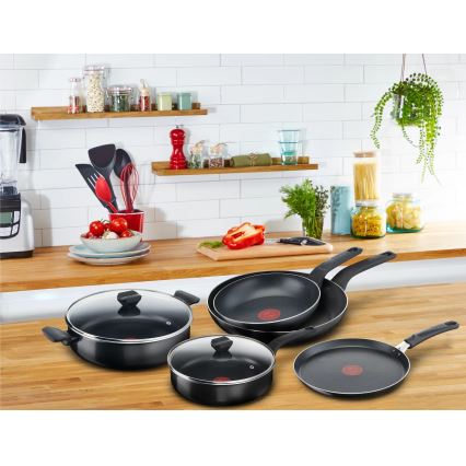 Tefal - Zems katls ar vāku  SIMPLY CLEAN 28 cm