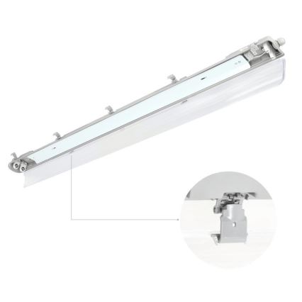 Tehniskā fluorescējošā lampa HERMIC T8 2xG13/18W/230V IP65