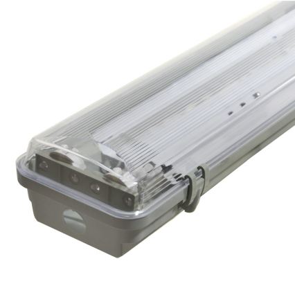 Tehniskais fluorescējošs gaismeklis 2xG13/36W/230V 120 cm IP65 pelēks