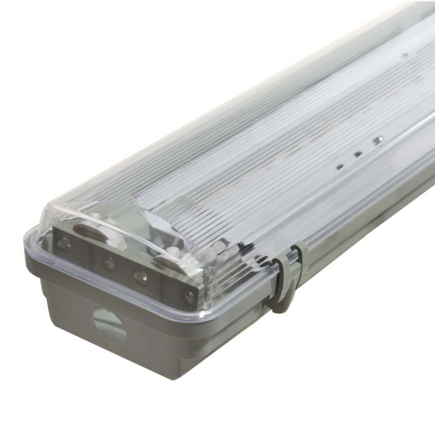 Tehniskais fluorescējošs gaismeklis 2xG13/36W/230V 120 cm IP65 pelēks