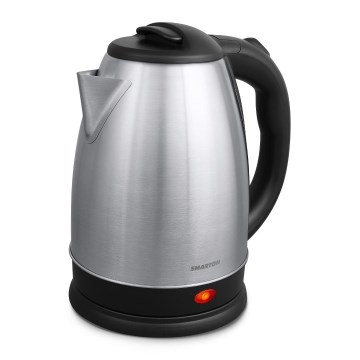 Tējkanna 1,8 l 1500W/230V matēts hroms/melna