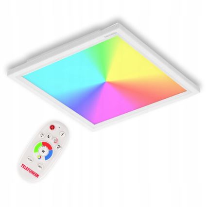 Telefunken 301506TF - LED RGBW Aptumšojams panelis LED/18W/230V 4000K + tālvadības pults