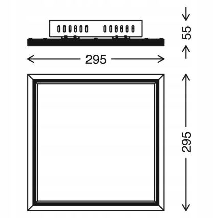 Telefunken 301506TF - LED RGBW Aptumšojams panelis LED/18W/230V 4000K + tālvadības pults