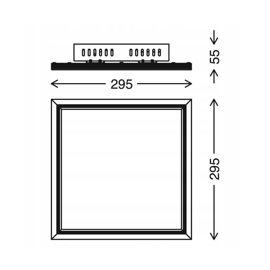 Telefunken 301506TF - LED RGBW Aptumšojams panelis LED/18W/230V 4000K + tālvadības pults