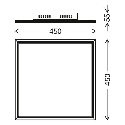 Telefunken 301606TF - LED RGBW Aptumšojams panelis LED/24W/230V 4000K + tālvadības pults