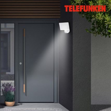 Telefunken 304406TF - LED Āra sienas prožektors ar sensoru LED/20W/230V IP44