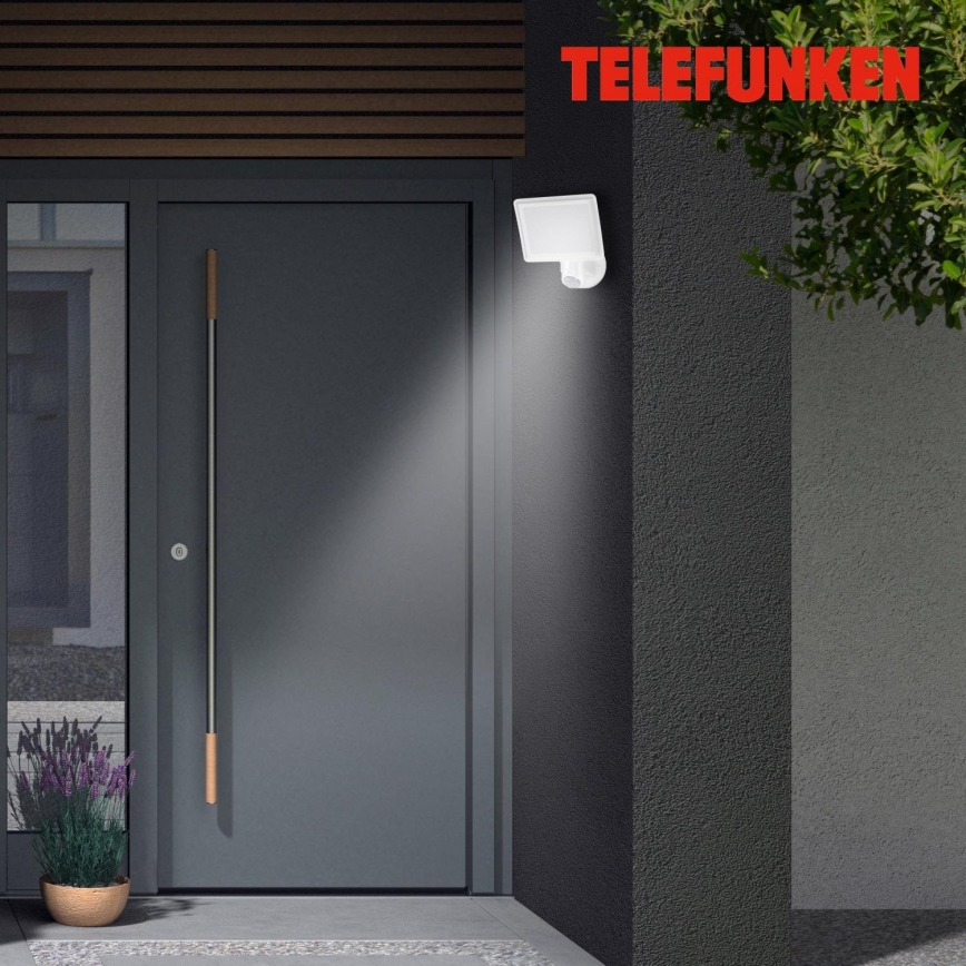 Telefunken 304406TF - LED Āra sienas prožektors ar sensoru LED/20W/230V IP44