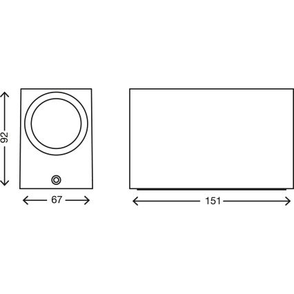 Telefunken 307004TF - LED Āra sienas lampa 2xGU10/5W/230V IP44 sudraba