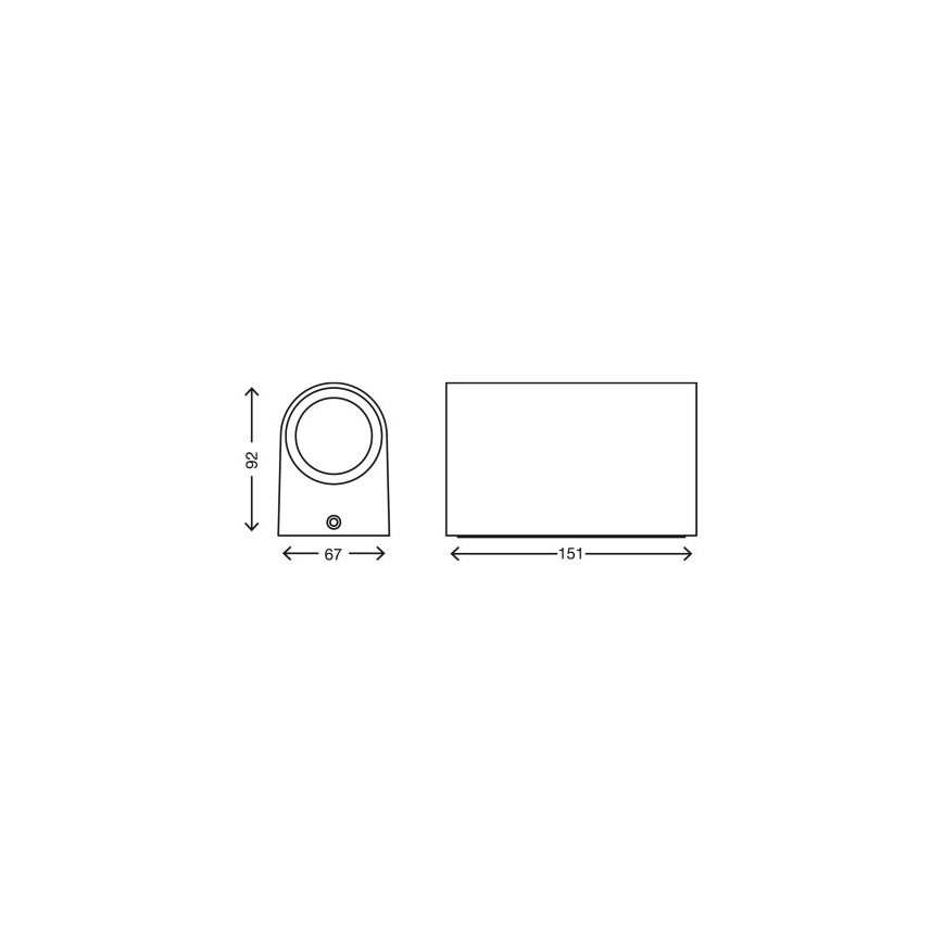 Telefunken 308006TF - LED Āra sienas lampa 2xGU10/5W/230V IP44