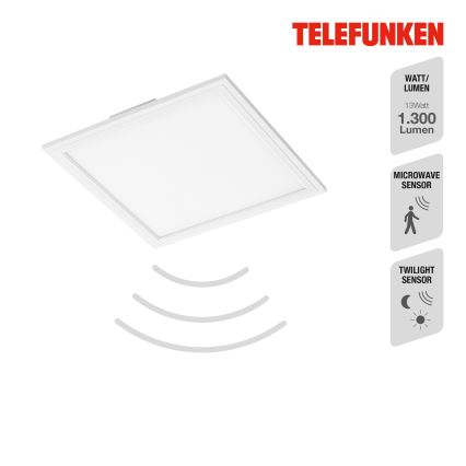 Telefunken 308606TF - LED Virsapmetuma panelis ar sensoru LED/13W/230V