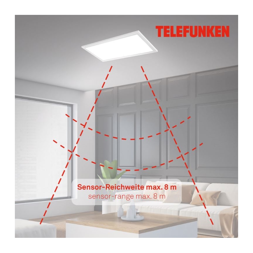 Telefunken 308706TF - LED Griestu lampa ar sensoru LED/36W/230V