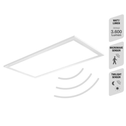 Telefunken 308706TF - LED Griestu lampa ar sensoru LED/36W/230V