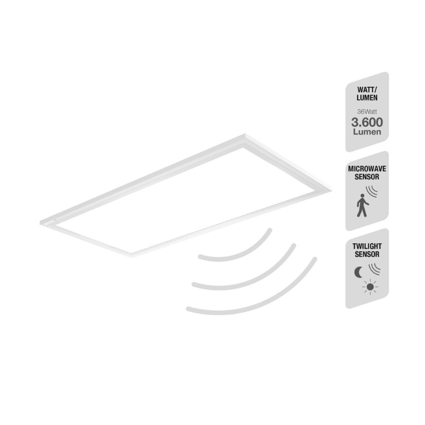 Telefunken 308706TF - LED Griestu lampa ar sensoru LED/36W/230V