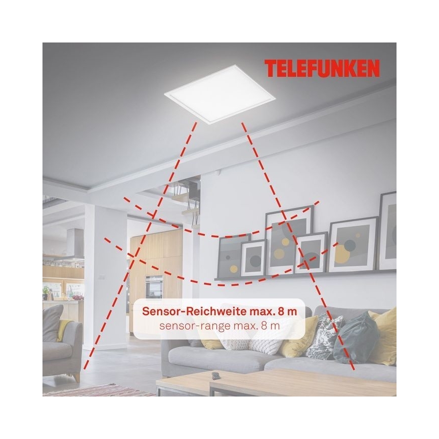 Telefunken 308806TF - LED Virsapmetuma panelis ar sensoru LED/25W/230V 4000K