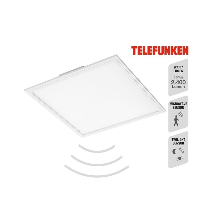 Telefunken 308806TF - LED Virsapmetuma panelis ar sensoru LED/25W/230V 4000K