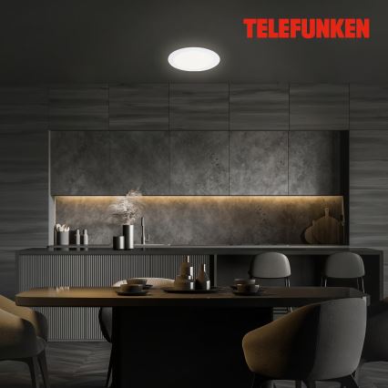 Telefunken 309406TF - LED RGBW dimmējams iebūvējamais griestu gaismeklis FRAME LED/12W/230V 2700-6500K Wi-Fi Tuya balts