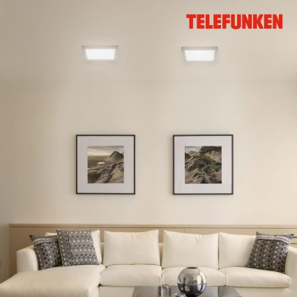 Telefunken 309602TF - LED RGBW Aptumšojama griestu lampa LED/18W/230V 2700-6500K Wi-Fi Tuya