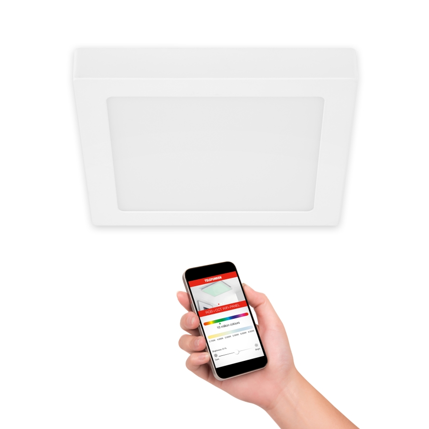 Telefunken 309606TF - LED RGBW Aptumšojama griestu lampa LED/18W/230V 2700-6500K Wi-Fi Tuya