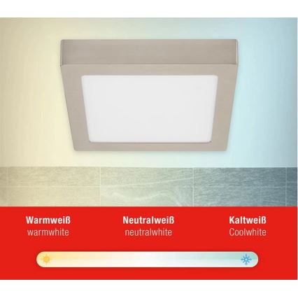 Telefunken 309702TF - LED RGB Aptumšojama griestu lampa LED/23W/230V 2700-6500 Wi-Fi Tuya matēts hroms