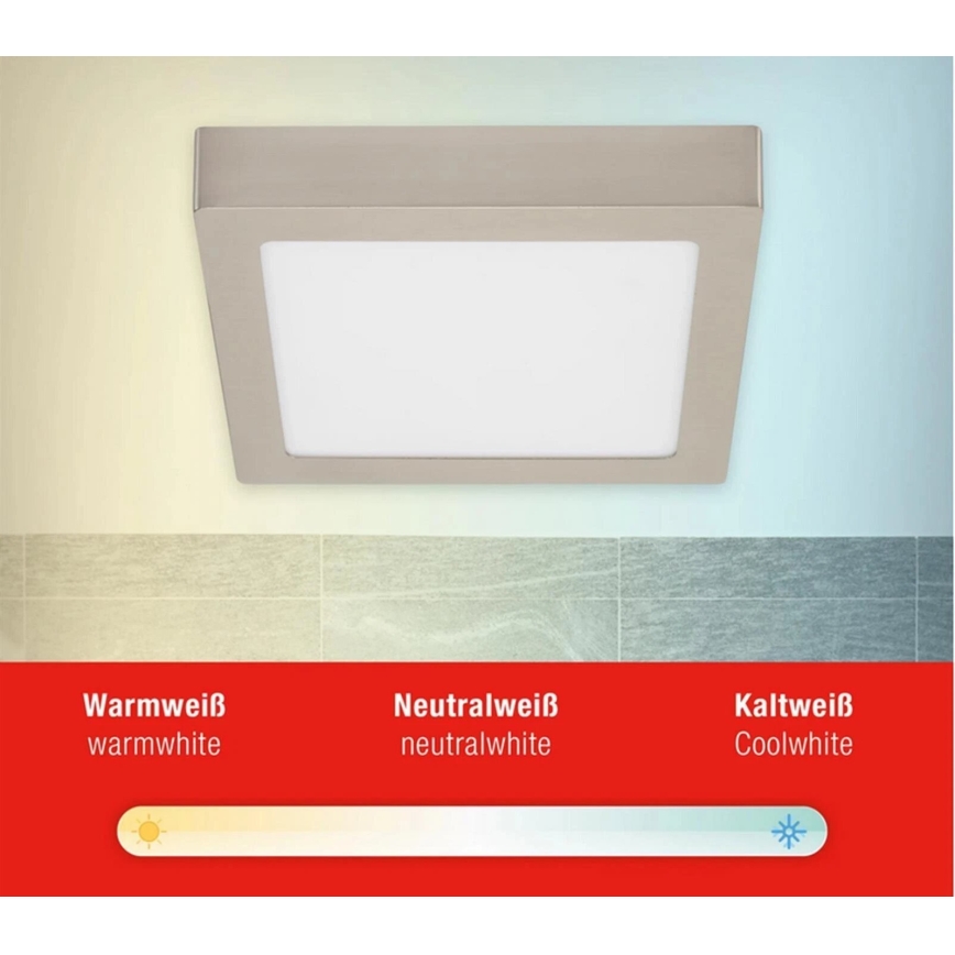 Telefunken 309702TF - LED RGB Aptumšojama griestu lampa LED/23W/230V 2700-6500 Wi-Fi Tuya matēts hroms