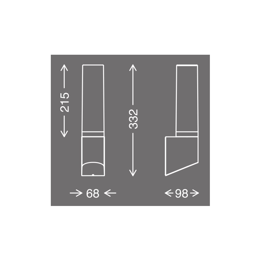 Telefunken 311305TF - LED Āra sienas lampa LED/8W/230V IP44